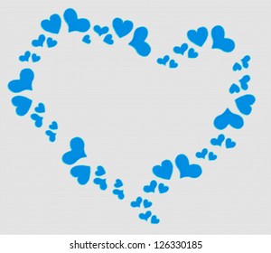 Heart Frame Cute Turquoise Glitter Vector Stock Vector (Royalty Free ...