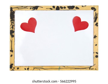 valentine day love heart whiteboard