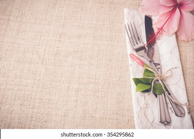 Valentine Day, Mothers Day Brunch, Lunch And Dinner Food Table Setting Background