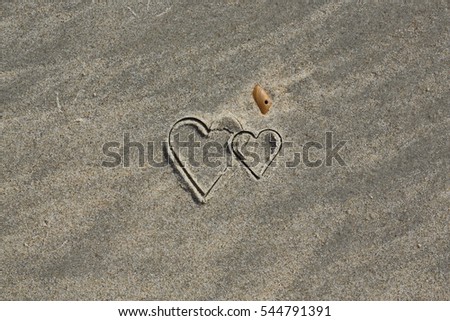 Similar – Heart in the Sand Joy