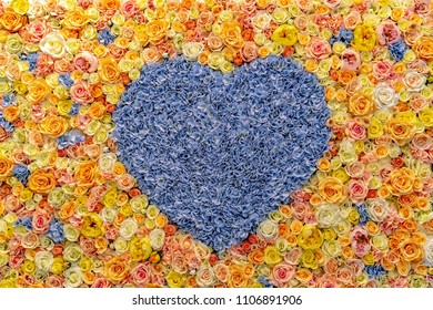 Valentine Hearth Shaped Flower Composition 