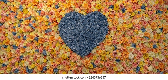 Valentine Hearth Shaped Flower Composition 