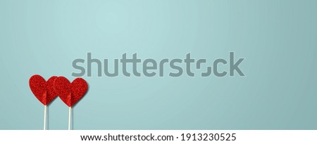 Image, Stock Photo Glitter in red with plenty of room for text