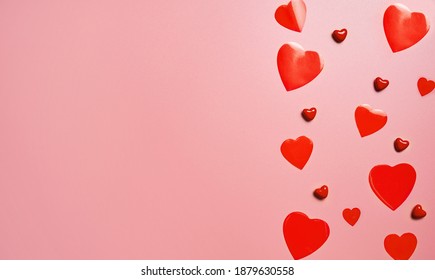 Valentines day background. Color palette. Love fashion - Shutterstock ID 1879630558