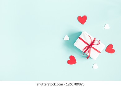 Valentines Day Background Gift Box On Stock Photo 1260789895 | Shutterstock