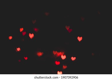 Valentine's day background. Heart bokeh background 