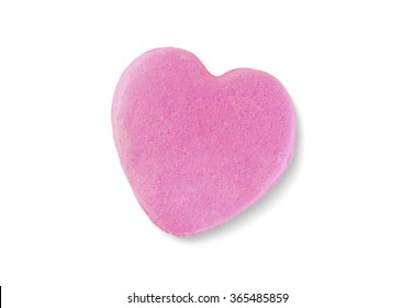Valentine's Day Candy Heart Isolated on White Background