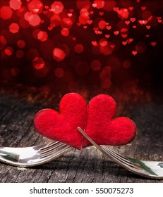 Valentine`s Day, Forks, Heart