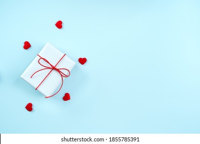 Kraft Gift Box Beautiful Red Ribbon Stock Photo (Edit Now) 1274163835