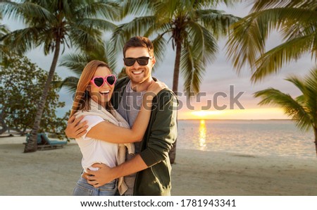 Similar – Image, Stock Photo Couple at sunset in Stuttgart