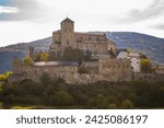 Valere Basilica, Sion, Switzerland. Medieval Castle in the mountains