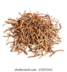 Valerian Root For Medical Use. Isolated.