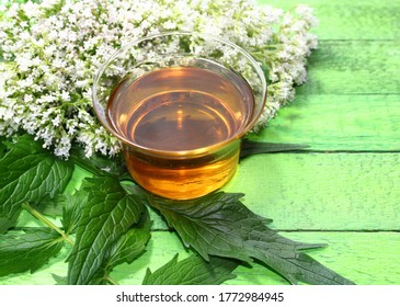 Valerian Tea On Green Boards