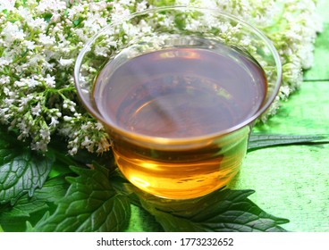 Valerian Tea On Green Boards