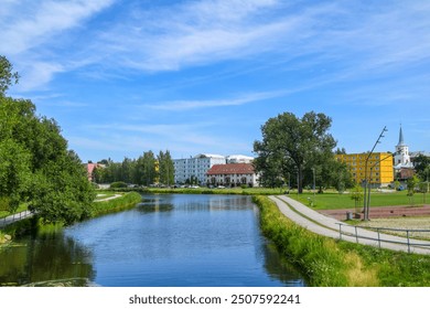 Valga City views. The border city between Valka and Valga. Latvia and Estonia. - Powered by Shutterstock