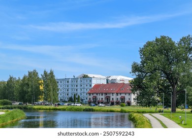 Valga City views. The border city between Valka and Valga. Latvia and Estonia. - Powered by Shutterstock