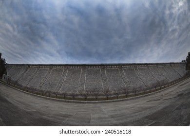 Valhalla, NY USA - November 30, 2014: View Of The Kensico Dam And Kensico Dam Plaza