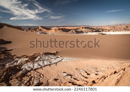 Valle de la Luna in the Atacama desert, near San Pedro de Atacama, Chile