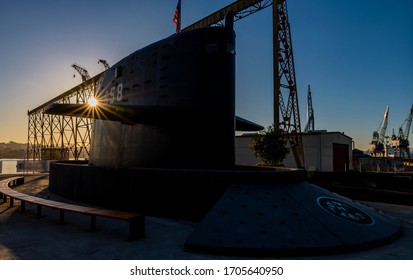 Vallejo, Ca. 04/15/2020 Mare Island Shipyard At Sunrise 