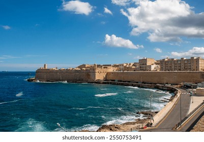Valletta (il-Belt Valletta) Granaries at Fort St. Elmo from St. Elmo Bay Xlokk South Eastern Region of Malta