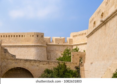 Valletta, Malta. The powerful fortifications of Fort St Elmo