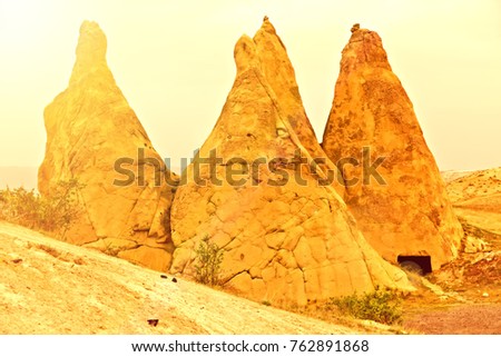 Similar – Landscape in minor, sun rays fight through thick cloud cover