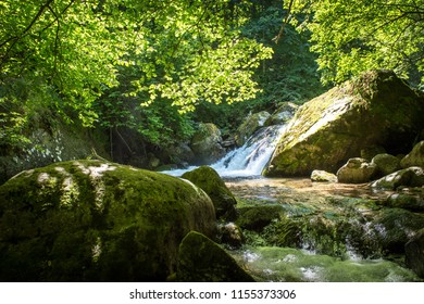 Valley Of Caranca In Pyrenees Orientales, Conflent In South Of France