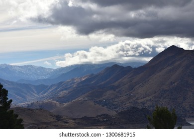 Valley with clouds