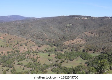 Valley Cradled Between Mountains Of The Great Dividing Range, Queensland Australia