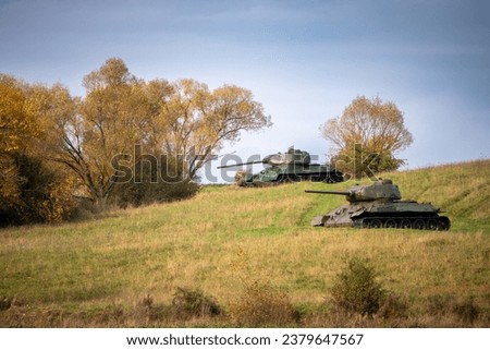 Valley of death. In this space, there is a tank technique depicting tank battles during the 2nd World War at the time of the Carpathian-Duklian operation in Slovakia.
