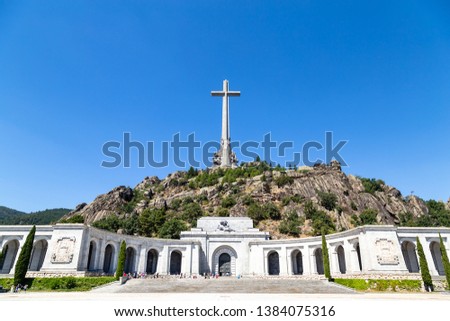 Valley of the Fallen (Valle de Los Caidos), the burying place of the Dictator Franco on the Sierra the Guadarrama, Madrid, Spain