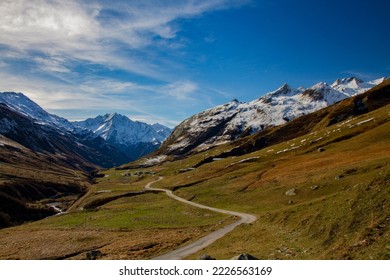 Valley of glaciers Aime-la-Plagne, Savoie, France - Shutterstock ID 2226563169