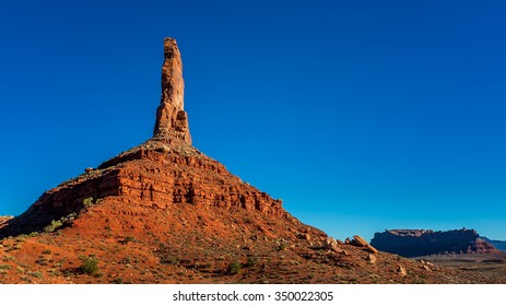 Valley of the Gods is a scenic backcountry area is southeastern Utah, near Mexican Hat. It is a hidden gem with scenery similar to that of nearby Monument Valley. - Shutterstock ID 350022305