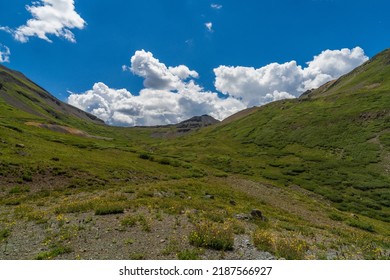 Valley Of Green Alpine Tundra