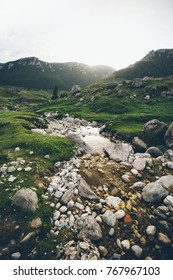 Valley of a mountain river.