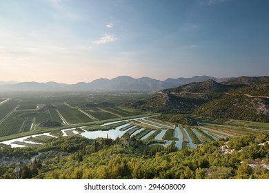 The Valley Of The Neretva River, Croatia.