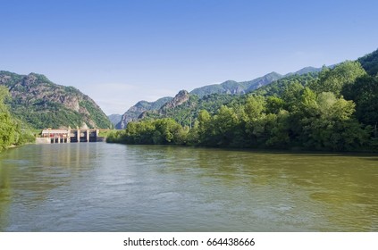 Valley Of Olt River In Romanian Carpathians     