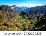 Valley Ribeira do Paul, Paul Valley, Island Santo Antao, Cape Verde, Cabo Verde, Africa.  
Ribeira do Paul is the most fertile and vegetative valley on Santo Antão. 