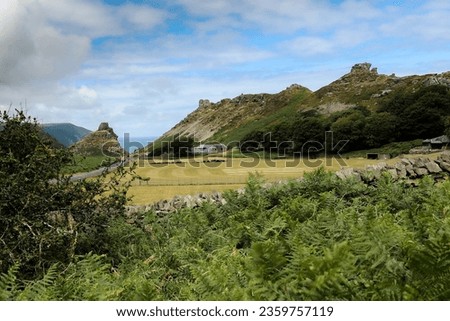 The Valley of the Rocks is a valley that runs parallel to the coast in North Devon, England