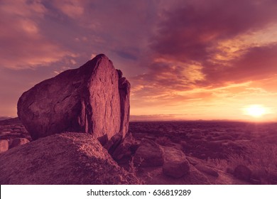 Valley Of The Sun, Phoenix Arizona Desert Sunset