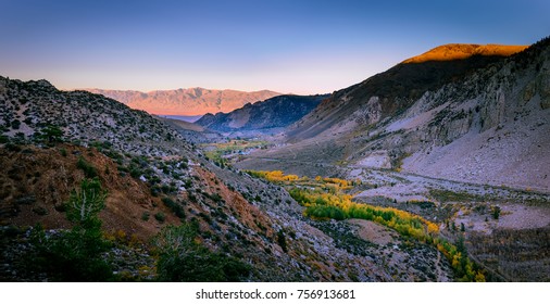 Valley in Sunset