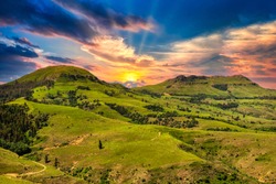 Valley Of A Thousand Hills In Zulu Land Kwazulu Natal