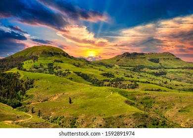valley of a thousand hills in zulu land kwazulu natal - Shutterstock ID 1592891974