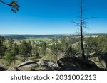 Valley view from base of Devil