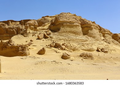 Valley of the Whales or Wadi Al-Hitan. Paleontological site in the Faiyum Governorate of Egypt, some 150 kilometres south-west of Cairo. its hundreds of fossils of some of the earliest forms of whales