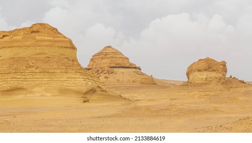 Valley of the Whales or Wadi Al-Hitan. Paleontological site in the Faiyum Governorate of Egypt