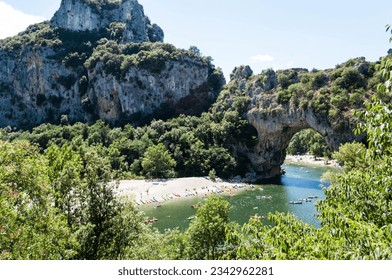 Vallon Pont d'Arc, in the department of Ardèche. France.