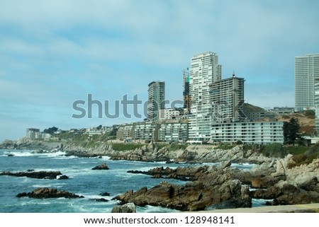 Similar – Vina del Mar, Chile Meer