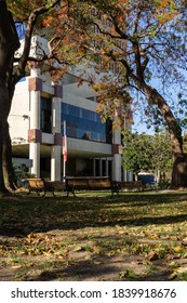 Valparaiso, Chile; 2020-10-20: Gardens Of National Congress Of Chile During Pandemic