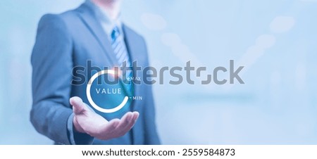 Value added concept Develop products to be effective for the success of the company Increase your sales and marketing advantage to attract customers' attention. and drive sales with the future in mind
